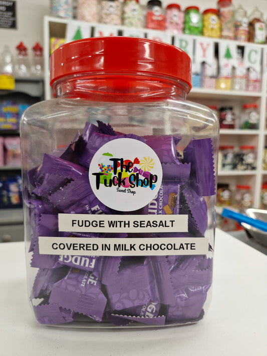 Fudge with Seasalt covered in milk chocolate