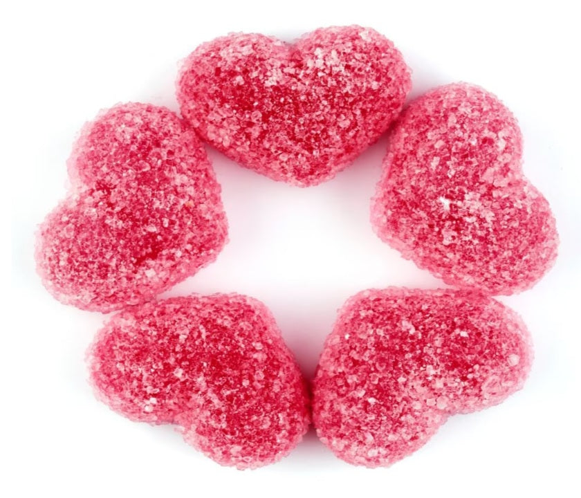 Fizzy Strawberry Hearts