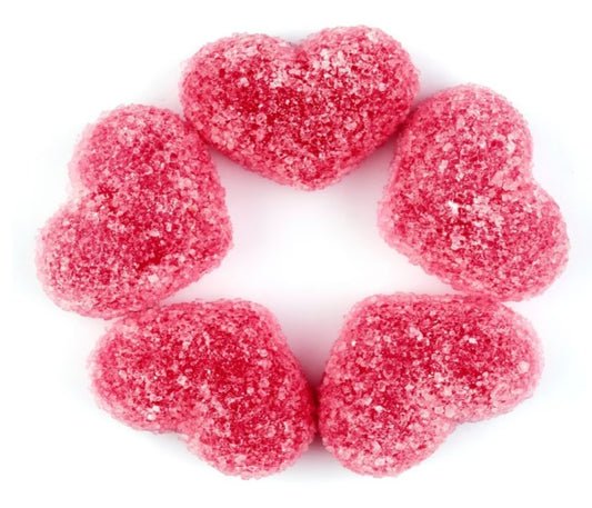 Fizzy Strawberry Hearts