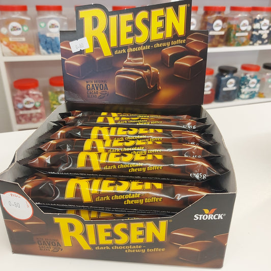 Riesen Dark Chocolate- Chewy Toffee Bar