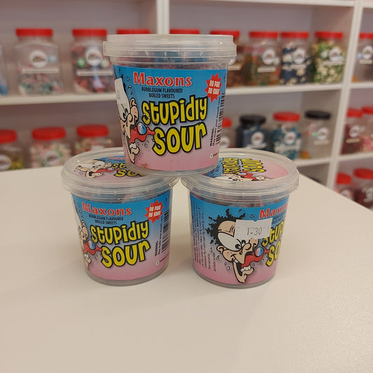 Stupidly Sour Bubblegum Flavoured Boiled Sweets