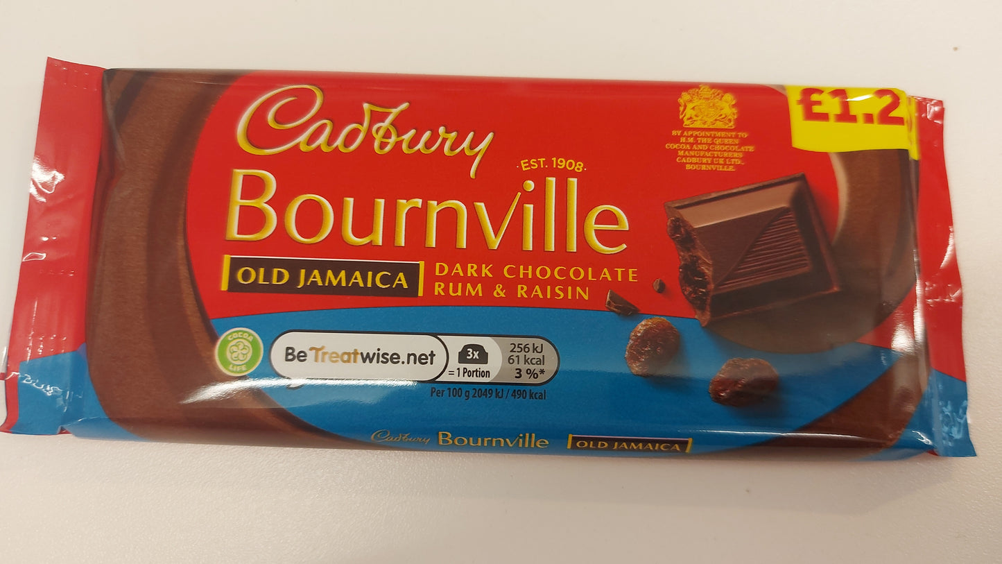 Cadburys Bournville Old Jamaica Bar