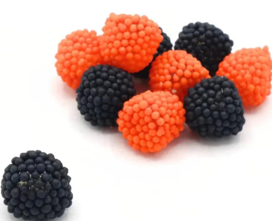 Mini Black & Orange Dots