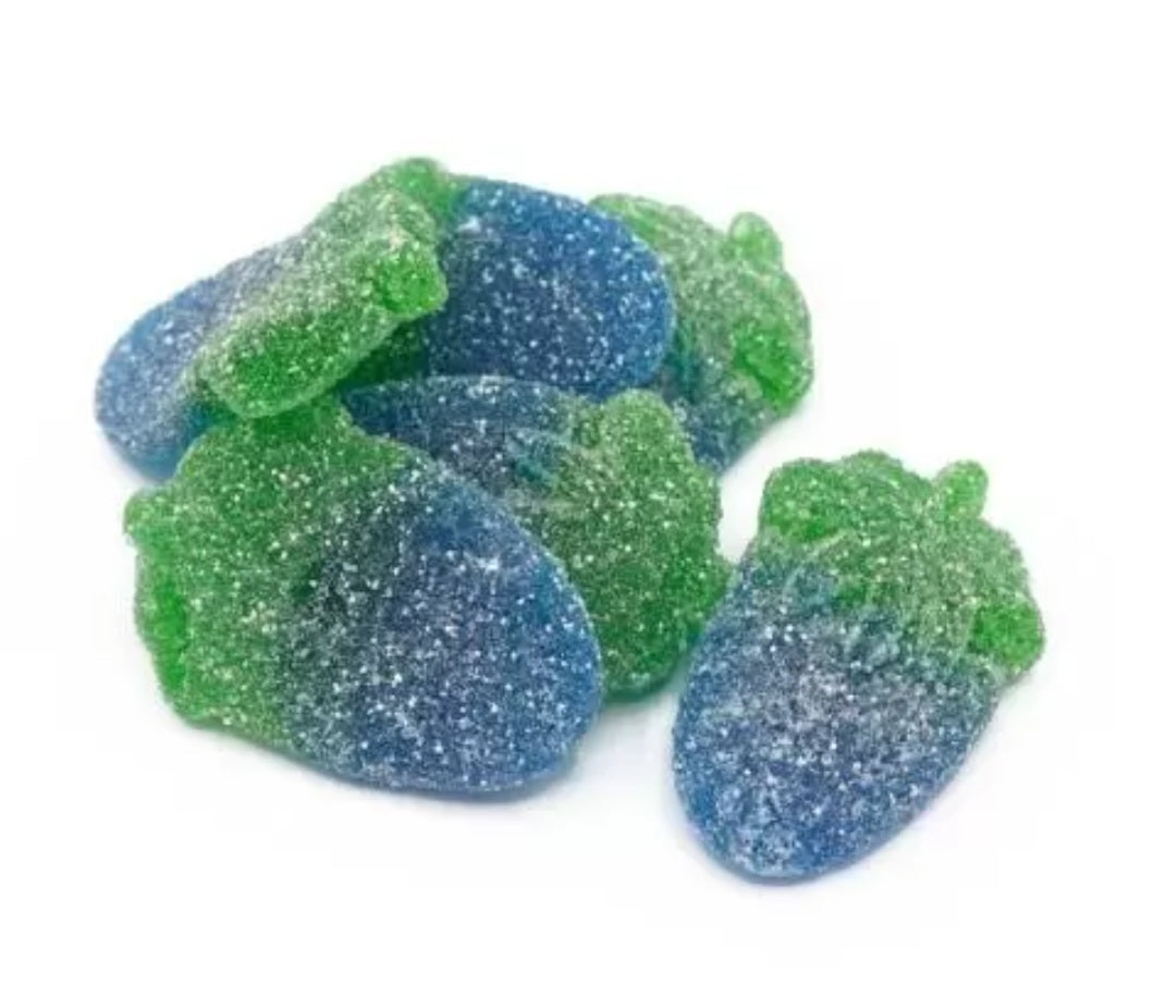 Sour Fizzy Blue Raspberries